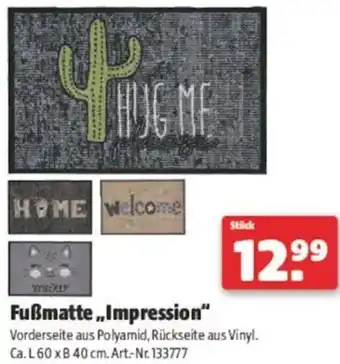 Hagebau Fußmatte Impression Angebot