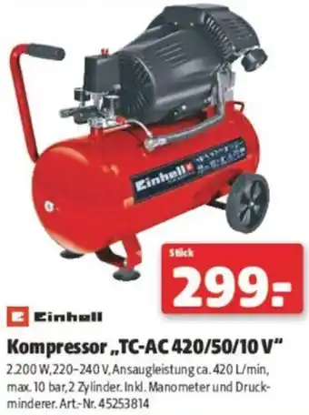 Hagebau Kompressor TC-AC 420/50/10 V Angebot