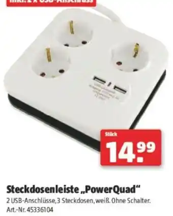 Hagebau Steckdosenleiste PowerQuad Angebot