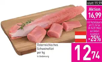 Sutterlüty Österreichisches Schweinefilet Angebot