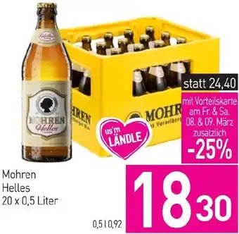 Sutterlüty Mohren Helles 20 x 0,5 Liter Angebot