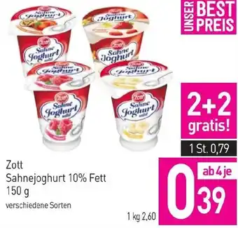 Sutterlüty Zott Sahnejoghurt 10% Fett Angebot