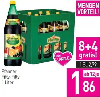 Sutterlüty Pfanner Fifty-Fifty 1 Liter Angebot