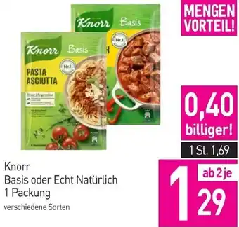 Sutterlüty Knorr Basis oder Echt Natürlich 1 Packung Angebot