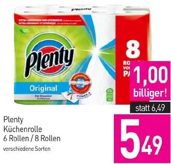 Sutterlüty Plenty Küchenrolle 6 Rollen /8 Rollen Angebot