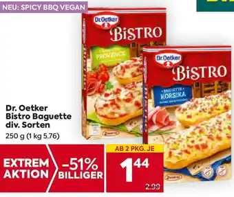 Billa Dr. Oetker Bistro Baguette div. Sorten Angebot