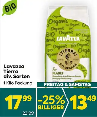 Billa Lavazza Tierra div. Sorten Angebot