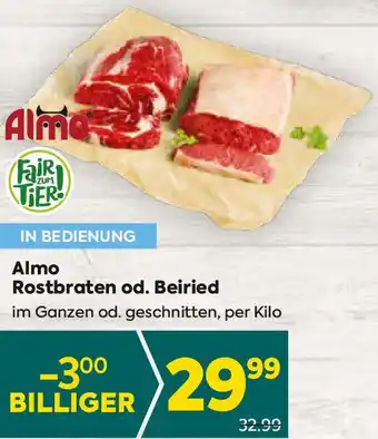 Billa Almo Rostbraten od. Beiried Angebot