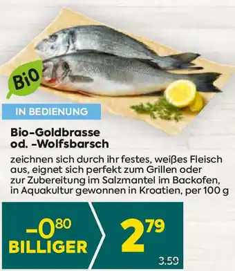 Billa Bio-Goldbrasse od. -Wolfsbarsch Angebot