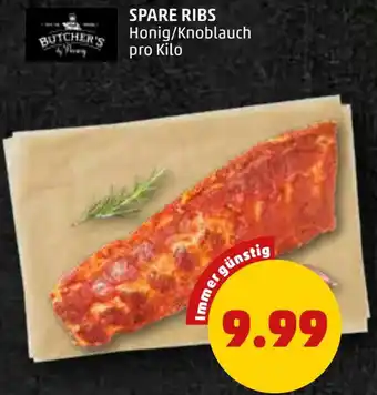 PENNY SPARE RIBS Honig/Knoblauch Angebot
