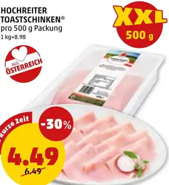 PENNY HOCHREITER TOASTSCHINKEN Angebot