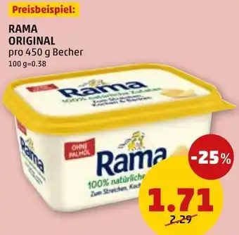 PENNY RAMA ORIGINAL pro 450 g Becher Angebot