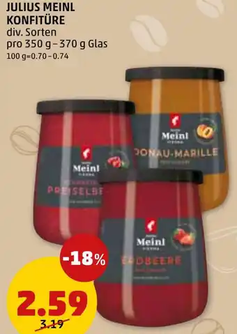 PENNY JULIUS MEINL KONFITÜRE div. Sorten Angebot