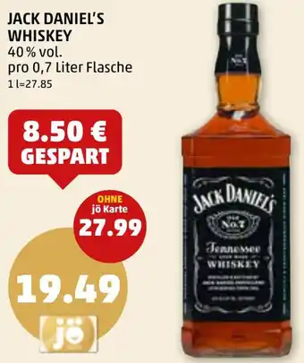 PENNY JACK DANIEL'S WHISKEY 40% vol. Angebot