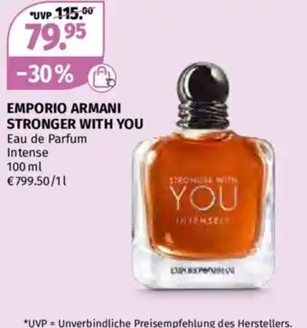 Müller EMPORIO ARMANI STRONGER WITH YOU 100ml Angebot