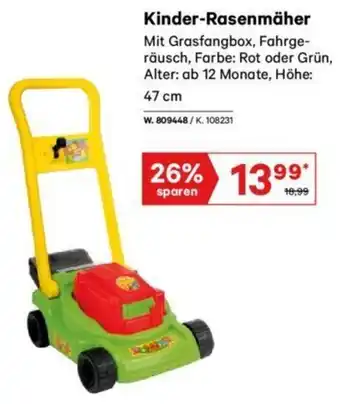 Lagerhaus Kinder-Rasenmäher 47cm Angebot