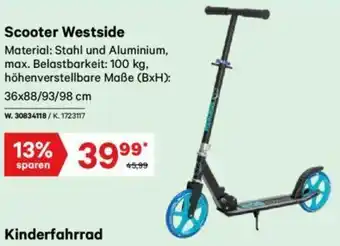 Lagerhaus Scooter Westside Angebot