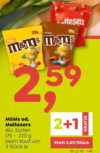 ADEG M&Ms od. Maltesers Angebot
