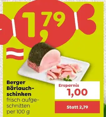 ADEG Berger Bärlauch-schinken frisch aufge- schnitten Angebot