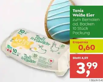 ADEG Tonis Weiße Eier zum Bemalen Angebot