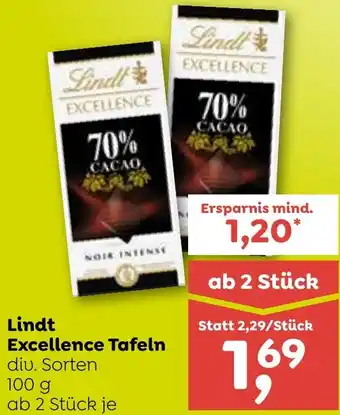 ADEG Lindt Excellence Tafeln 100g Angebot