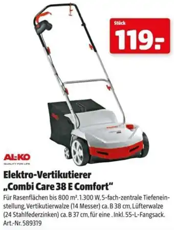 Hagebau Elektro-Vertikutierer Combi Care 38 E Comfort Angebot