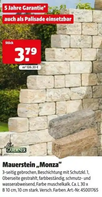 Hagebau Mauerstein Monza Angebot