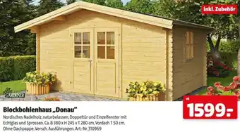 Hagebau Blockbohlenhaus Donau Angebot