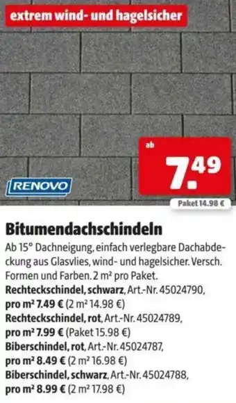 Hagebau Bitumendachschindeln Angebot