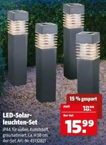 Hagebau LED-Solar leuchten-Set Angebot