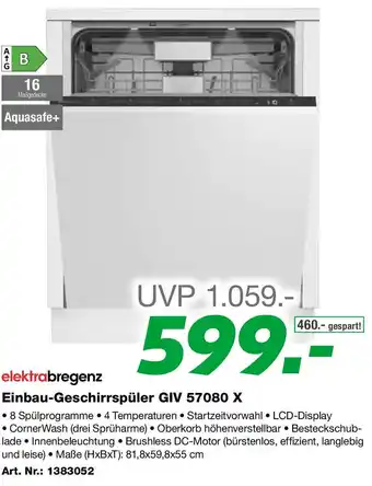 EP Einbau-Geschirrspüler Angebot
