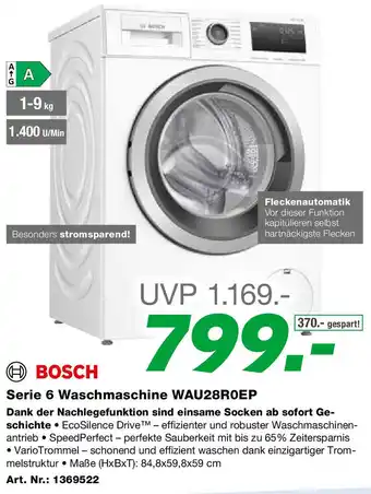 EP Serie 6 Waschmaschine Angebot