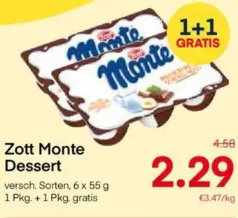 MPreis Zott Monte Dessert Angebot