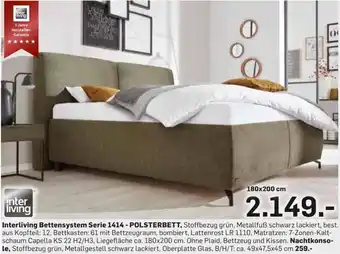 Möbel Ludwig Interliving Bettensystem Serie 1414 - POLSTERBETT Angebot