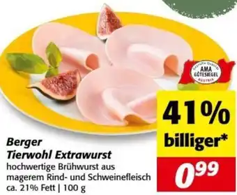 Nah&Frisch Berger Tierwohl Extrawurst Angebot