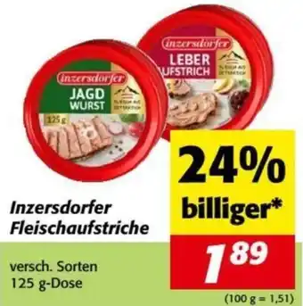 Nah&Frisch Inzersdorfer Fleischaufstriche Angebot