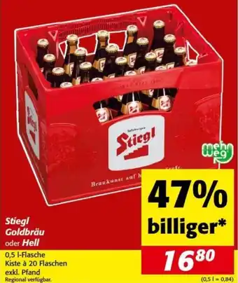 Nah&Frisch Stiegl Goldbräu oder Hell Angebot