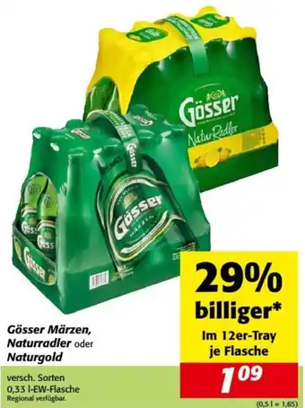 Nah&Frisch Gösser Märzen, Naturradler oder Naturgold Angebot