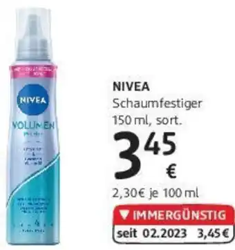 dm NIVEA Schaumfestiger Angebot
