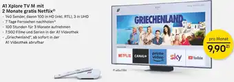 Post A1 Xplore TV M mit 2 Monate gratis Netflix Angebot