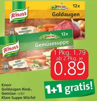 Spar Knorr Goldaugen Rind Gemüse Oder Klare Suppe Würfel Angebot