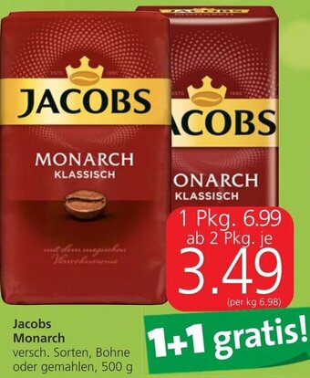Spar Jacobs Monarch 500 g Angebot