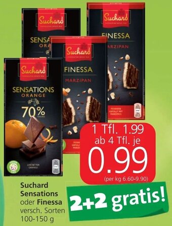 Spar Suchard Sensations Oder Finessa 100-150 g Angebot