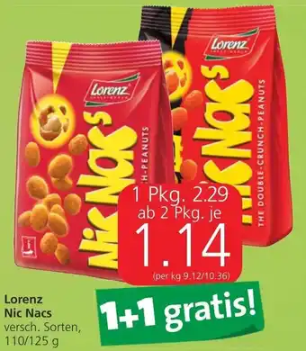 Spar Lorenz Nic Nacs 110/125 g Angebot