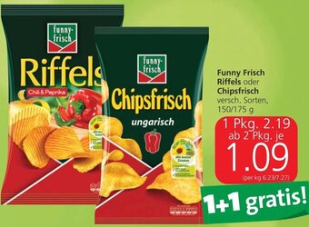 Spar Funny Frisch Riffels Oder Chipsfrisch 150/175 g Angebot