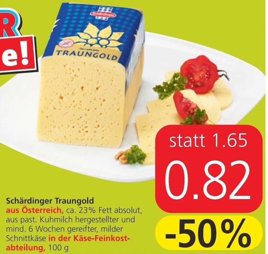 Schärdinger Traungold Aus Österreich 100 g Angebot bei Spar