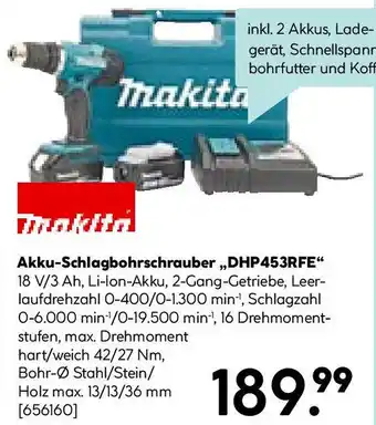 Hellweg Akku-Schlagbohrschrauber DHP453RFE Angebot