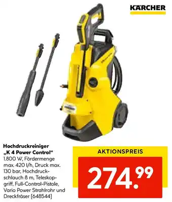 Hellweg Hochdruckreiniger K 4 Power Control Angebot