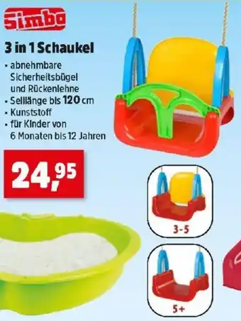 Thomas Philipps 3 in 1 Schaukel Angebot