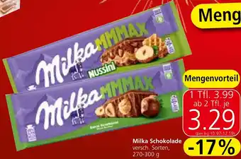 Strasser Markt Milka Schokolade Angebot